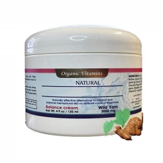 Natural Wild Yam 3000mg Balance Cream Feminization Trans Care Relieve Women PMS Moisturizing Smooth And Youthful Skin 4 OZ